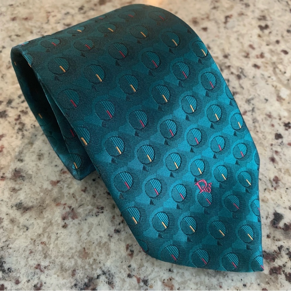 Vintage‎ Christian Dior Monsieur Green Tie